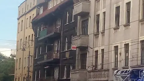 Pożar mieszkania w Katowicach. Zatrzymano dwóch mężczyzn