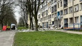 Wybuch w bloku w Tychach