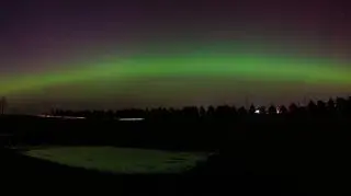 Zorza polarna widoczna gołym okiem