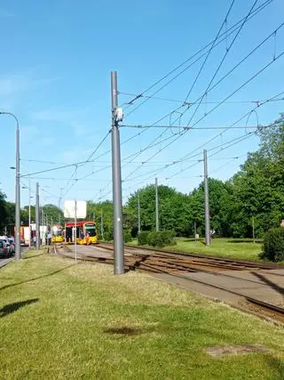 Wykolejenie tramwaju na Worowicza