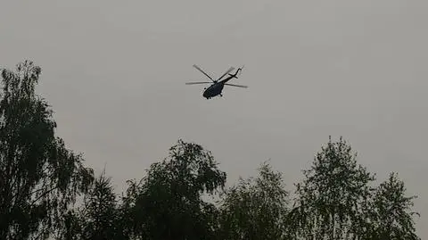 Śmigłowiec w Wodzisławiu Śląskim