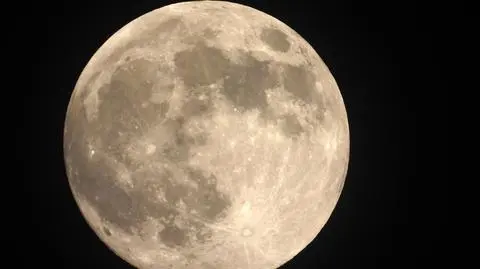 Robaczy Księżyc rozświetlił nocne niebo
