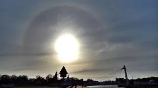 Niesamowite halo słoneczne w okolicach Ustki