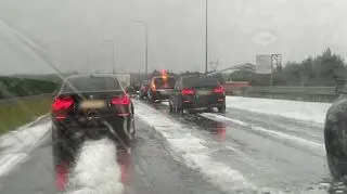 Bardzo złe warunki na drodze w okolicach Świecia 