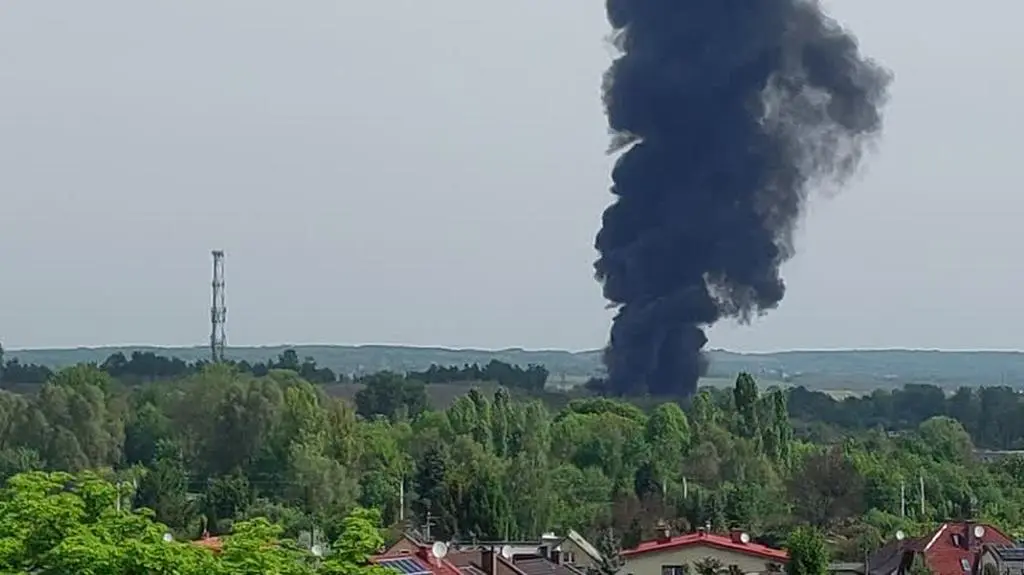 Pożar w Siemianowicach Śląskich 