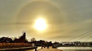 Niesamowite halo słoneczne w okolicach Ustki