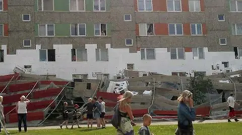 Runęło rusztowanie