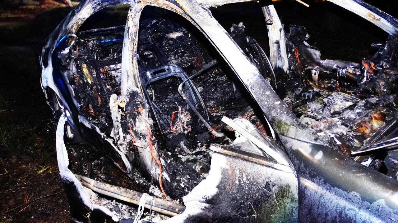 Auto podczas jazdy stanęło w płomieniach
