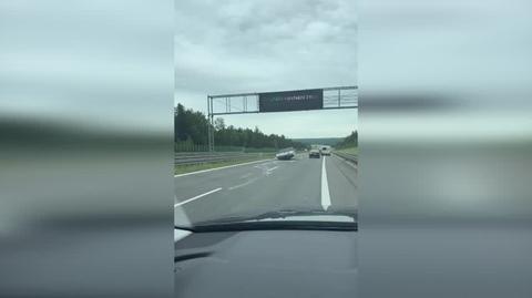 Łódź spadła z przyczepy, Skarżysko Kamienna (Świętokrzyskie)