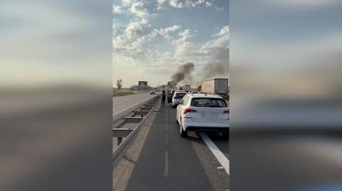 Zdarzenie drogowe na A4, Wilkowice (Dolnośląskie)