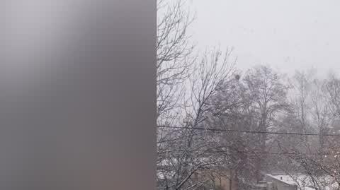 Śnieżyca w Łodzi