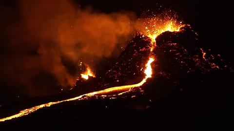 Film z erupcji Fagtadalsfjall 6