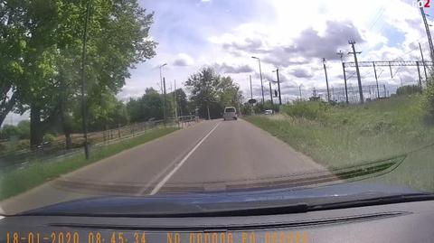Przejazd przez zamykające się rogatki, Białogard 