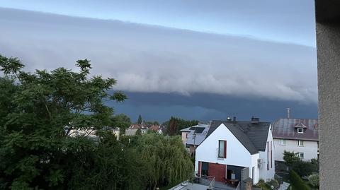 Wczoraj wieczorem nad Wrocławiem