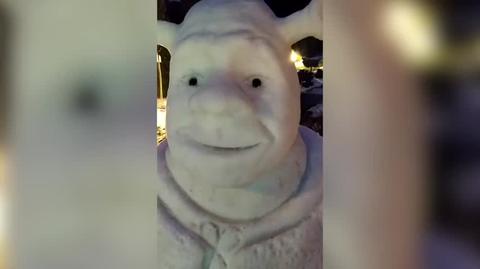 Śnieg i Shrek