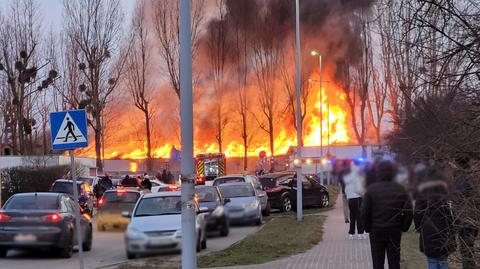 Toruń. Pożar pustostanu przy ulicy Grudziądzkiej