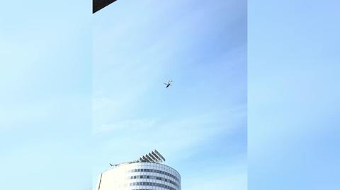 Black Hawk krąży w centrum Warszawy