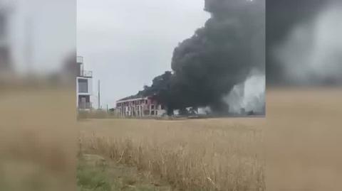 Pożar budynku wielorodzinnego w Jaworze