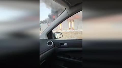 Hall fire in Bydgoszcz
