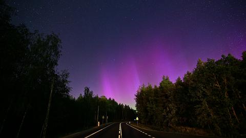 Zorza polarna nad Polską 