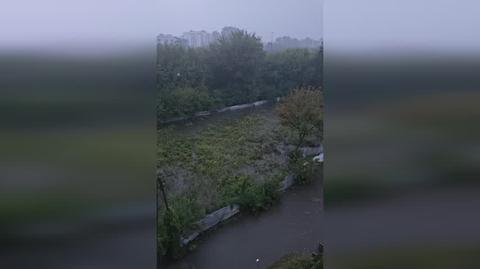 Warszawa Mokotów - zalane osiedle Green Mokotów