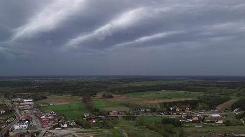 Storm cell over Kozienice
