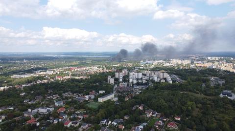 Pożar w Dąbrowie Górniczej