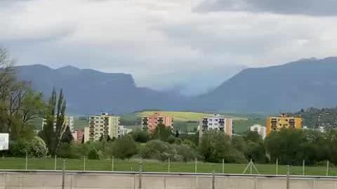 Pożar w słowackich Tatrach