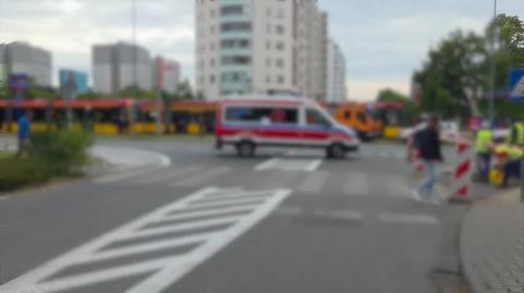 Zerwanie sieci trakcyjnej warszawskich tramwajów