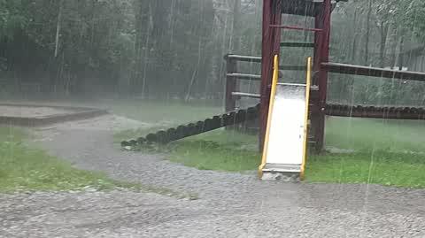 Potężna ulewa w Zakopanem