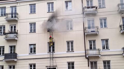 Akcja straży pożarnej na warszawskim Żoliborzu