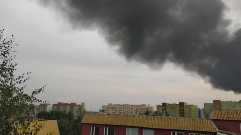 Pożar śmieci Sosnowiec