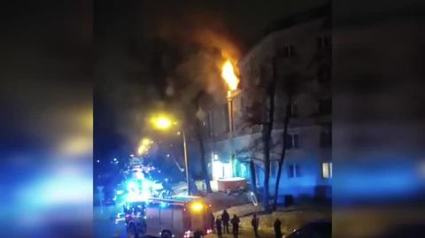 Pożar mieszkania w Nowej Hucie, Kraków