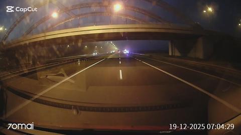 Pożar pojazdu na A1 (Kujawsko-pomorskie)