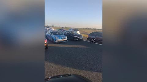 Korek na autostradzie A1 