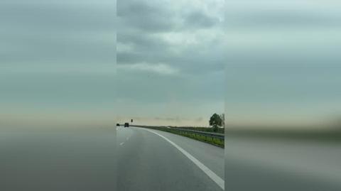 Burza pyłu pod Szczecinkiem (Zachodniopomorskie)