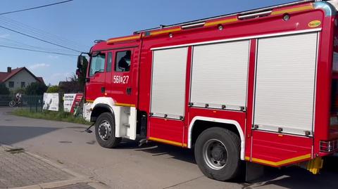 Pożar w Niepołomicach (Małopolskie)