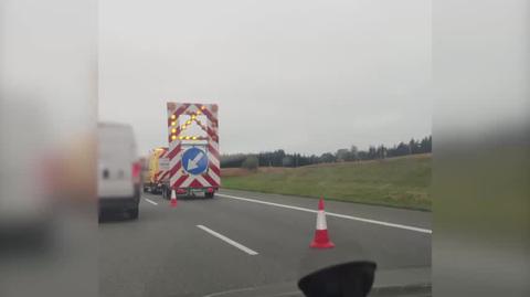 Wypadek busa z uchodźcami na trasie Poznań-Nowy Tomyśl