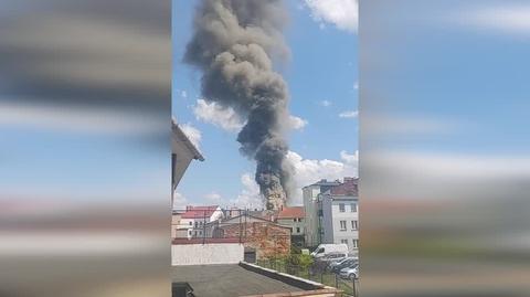 Pożar we Włocławku (Kujawsko-Pomorskie)