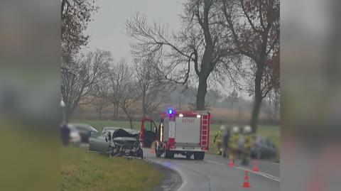 Zderzenie dwóch pojazdów w miejscowości Mysłów