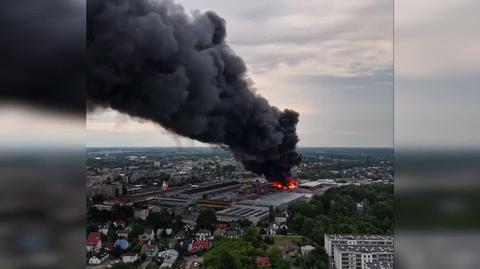 Pożar hali, Mińsk Mazowiecki
