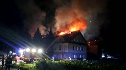Pożar hotelu, Nowe Brzesko (Małopolskie)
