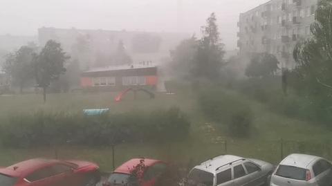 Storm in Koło (Greater Poland Voivodeship) 