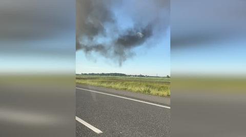 Pożar samochodu osobowego na A1