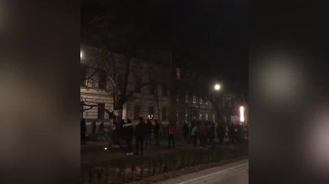 Protest pod Konsulatem Rosyjskim w Krakowie