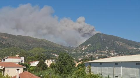 Pożar na wyspie Zakynthos