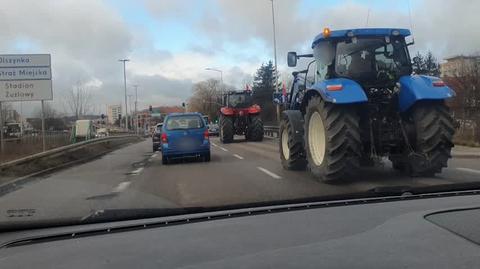 Protest rolników w Gdańsku