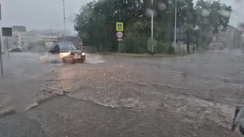 Skutki przejścia nawałnicy nad Głubczycami w woj