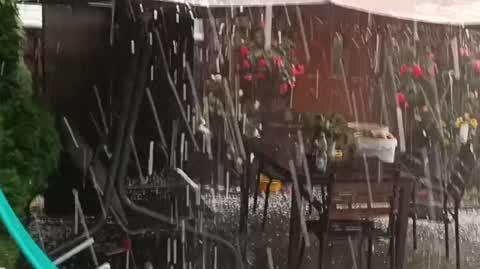 Gradobicie nad Krakowem