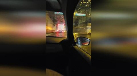 Ulewa w Warszawie, zalana Trasa Toruńska